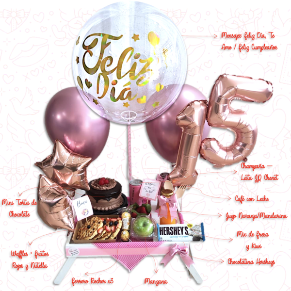 Desayuno Sorpresa Bogotá Quinceañera