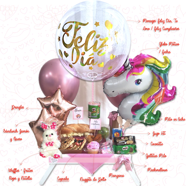 Desayuno Sorpresa para niñas Bogotá – Unicornio