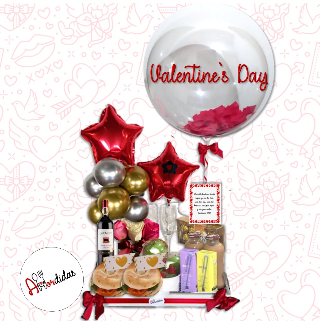 Desayunos sorpresa a Domicilio Bogotá - San Valentín para dos